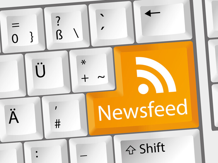 Newsfeed RSS Nachrichten Tastatur deutsch